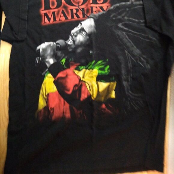 Zion Rootswear Bob Marley Singing Portrait T-Shirt - Picture 2 of 9